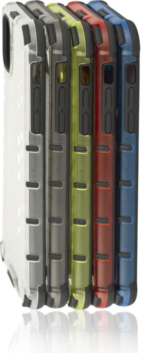 Калъф за Apple iPhone 11, хибриден, 4Smarts HEXAGON 4S467520, удароустойчив, червен