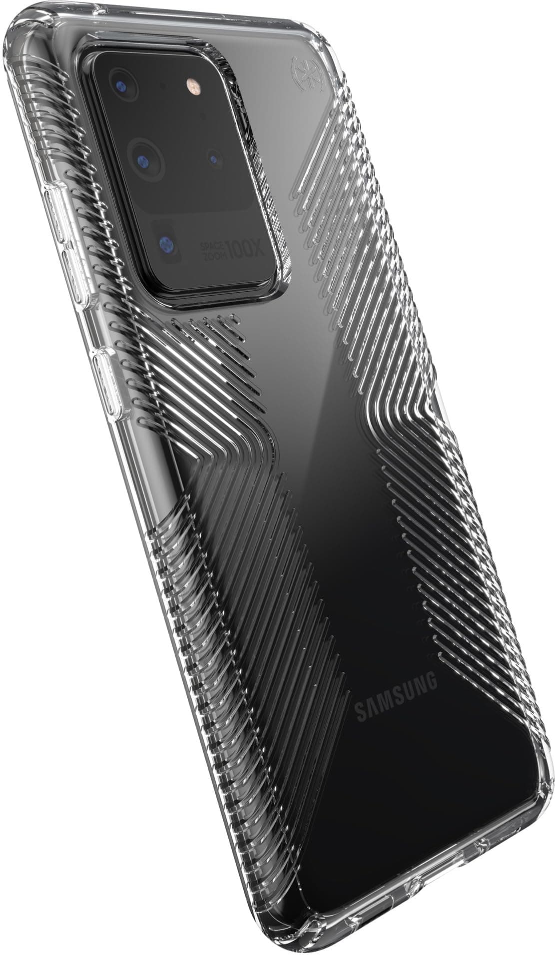 Калъф за Samsung Galaxy S20 Ultra, хибриден, Speck Presidio Grip 136388-5085, удароустойчив, прозрачен
