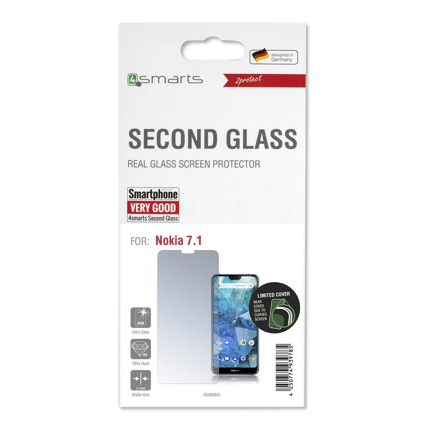 Протектор от закалено стъкло /Tempered Glass/, 4smarts, за Nokia 7.1