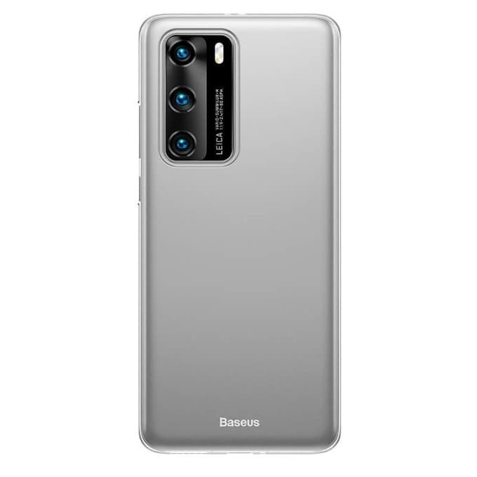 Калъф за Huawei P40, полипропиленов, Baseus Wing (WIHWP40-02), бял