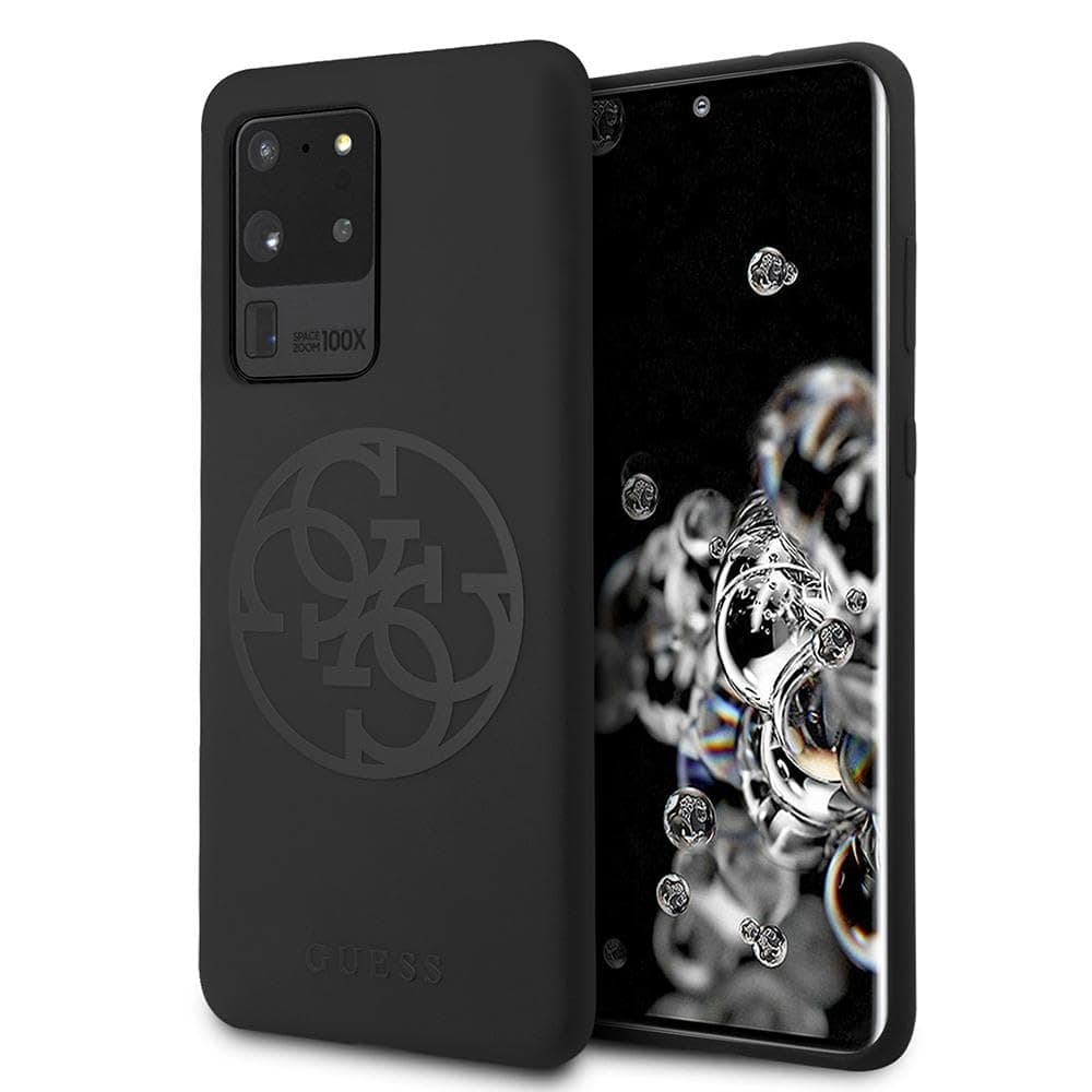 Калъф за Samsung Galaxy S20 Ultra, термополиуретанов, Guess 4G Tone Logo, черен