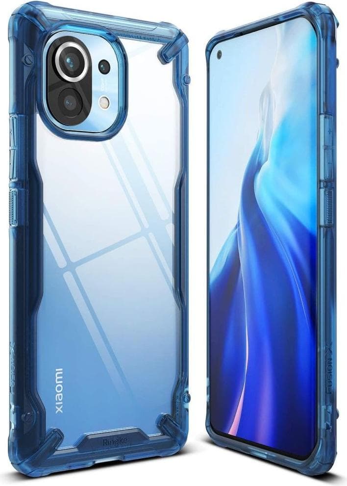 Калъф за Xiaomi Mi 11, хибриден, Ringke Fusion X (FXXI0031), удароустойчив, прозрачен