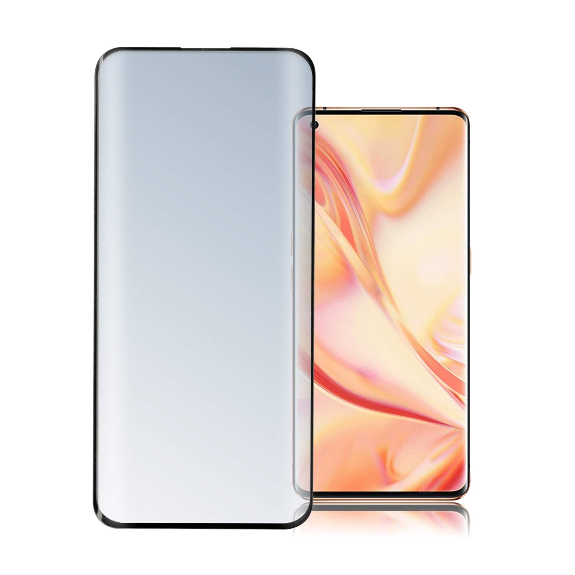 Протектор от закалено стъкло /Tempered Glass/, 4smarts, за Oppo Find X2 Pro, прозрачен-черен