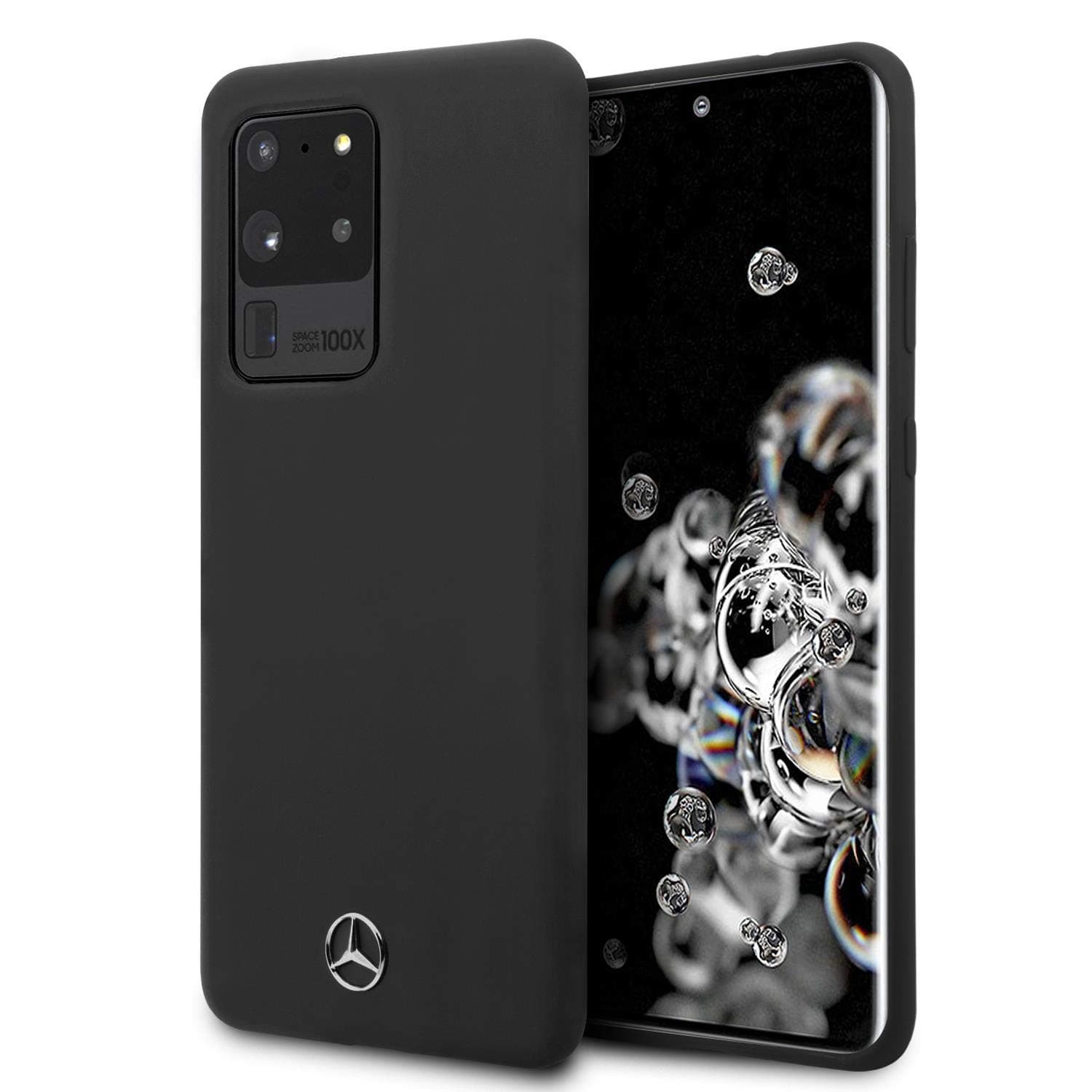 Калъф за Samsung Galaxy S20 Ultra, термополиуретанов, Mercedes-Benz Silicone Cover (MEHCS69SILSB), черен