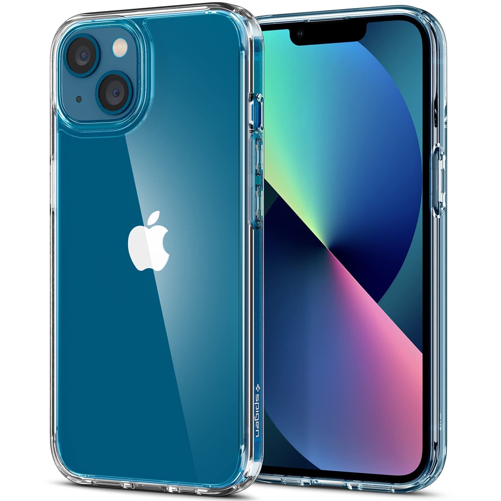 Калъф за Apple iPhone 13, хибриден, Spigen Ultra Hybrid Case (ACS03522), прозрачен