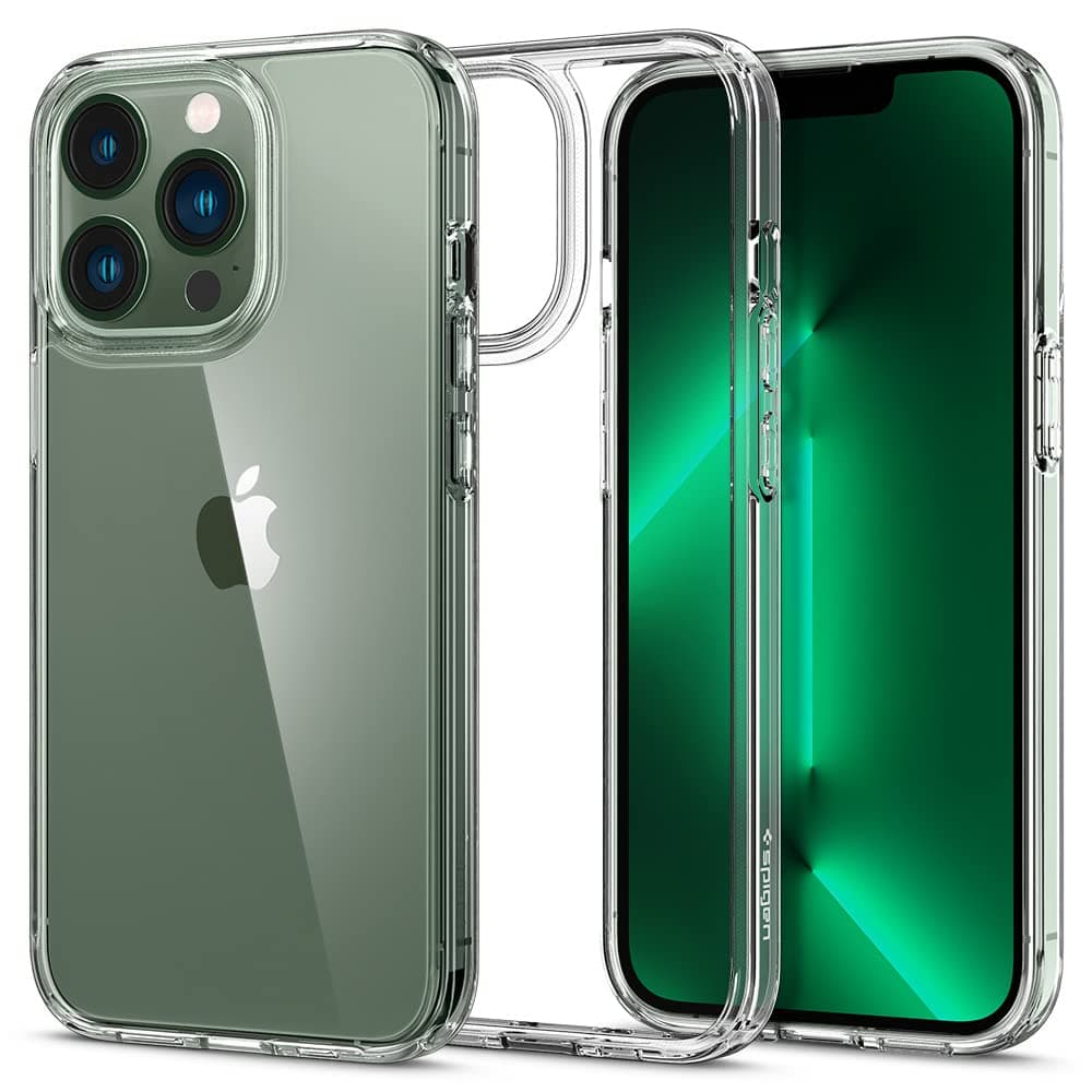 Калъф за Apple iPhone 13 Pro, хибриден, Spigen Ultra Hybrid Case (ACS03261), прозрачен