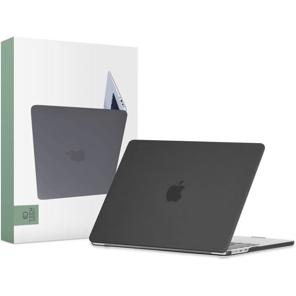 Предпазен кейс за MacBook Air 13 M2 (2022) - Tech-Protect SmartShell Matte Black Case (черен-мат)