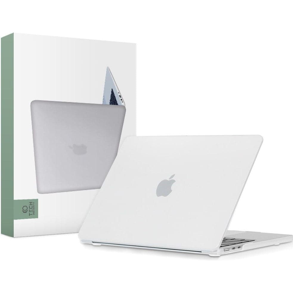 Предпазен кейс за MacBook Air 13 M2 (2022) - Tech-Protect SmartShell Matte Clear Case (прозрачен-мат)