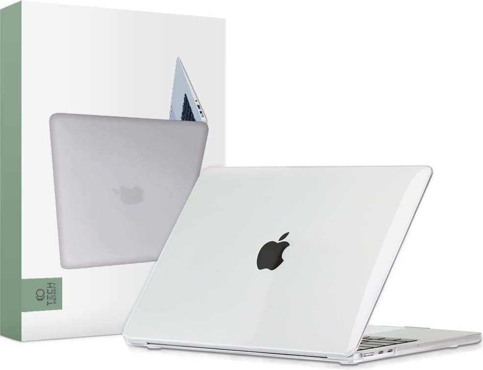 Предпазен кейс за MacBook Air 13 M2 (2022) - Tech-Protect SmartShell Clear Case (прозрачен)