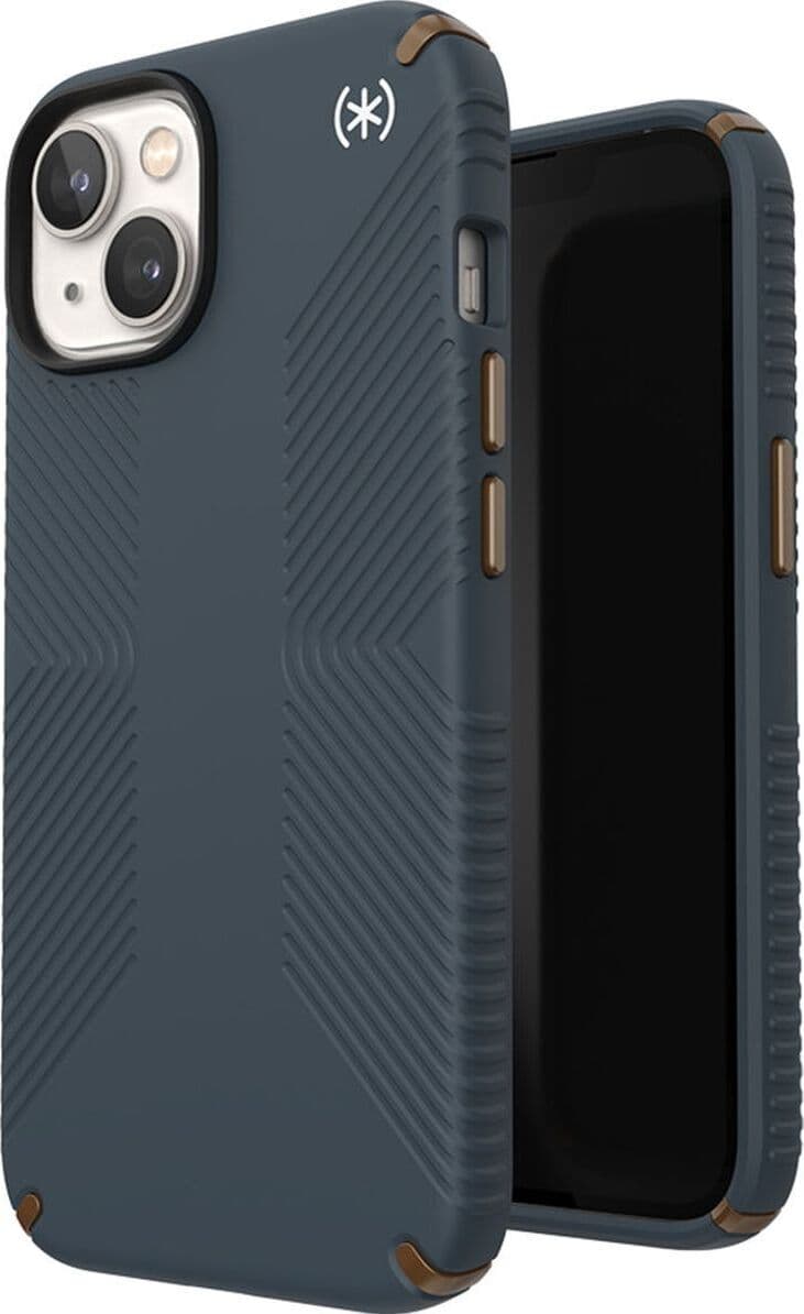 Калъф за Apple iPhone 14 Pro, Speck Presidio 2 Grip, антимикробно покритие, сив