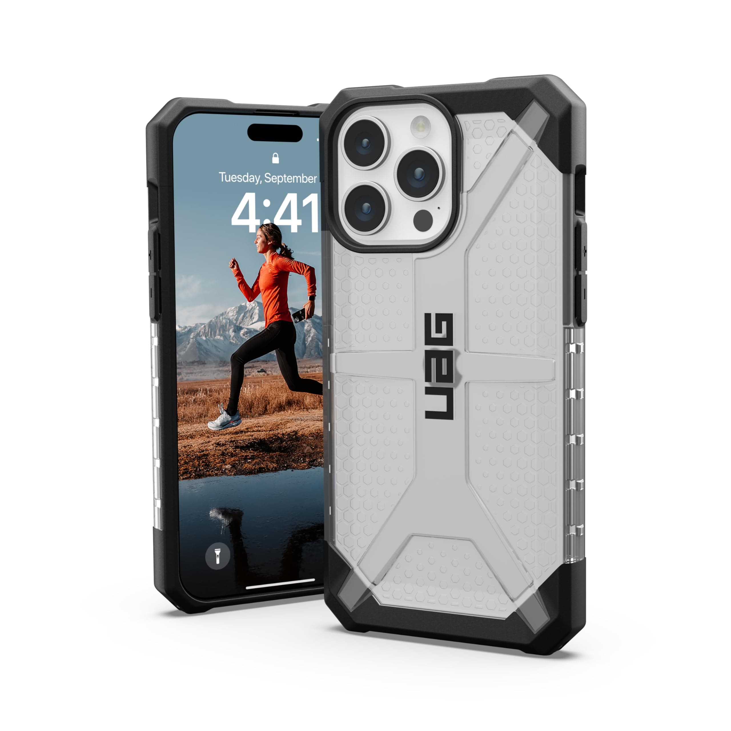 Калъф за Apple iPhone 15 Pro Max, термополиуретанов, Urban Armor Plasma Case, удароустойчив, сив