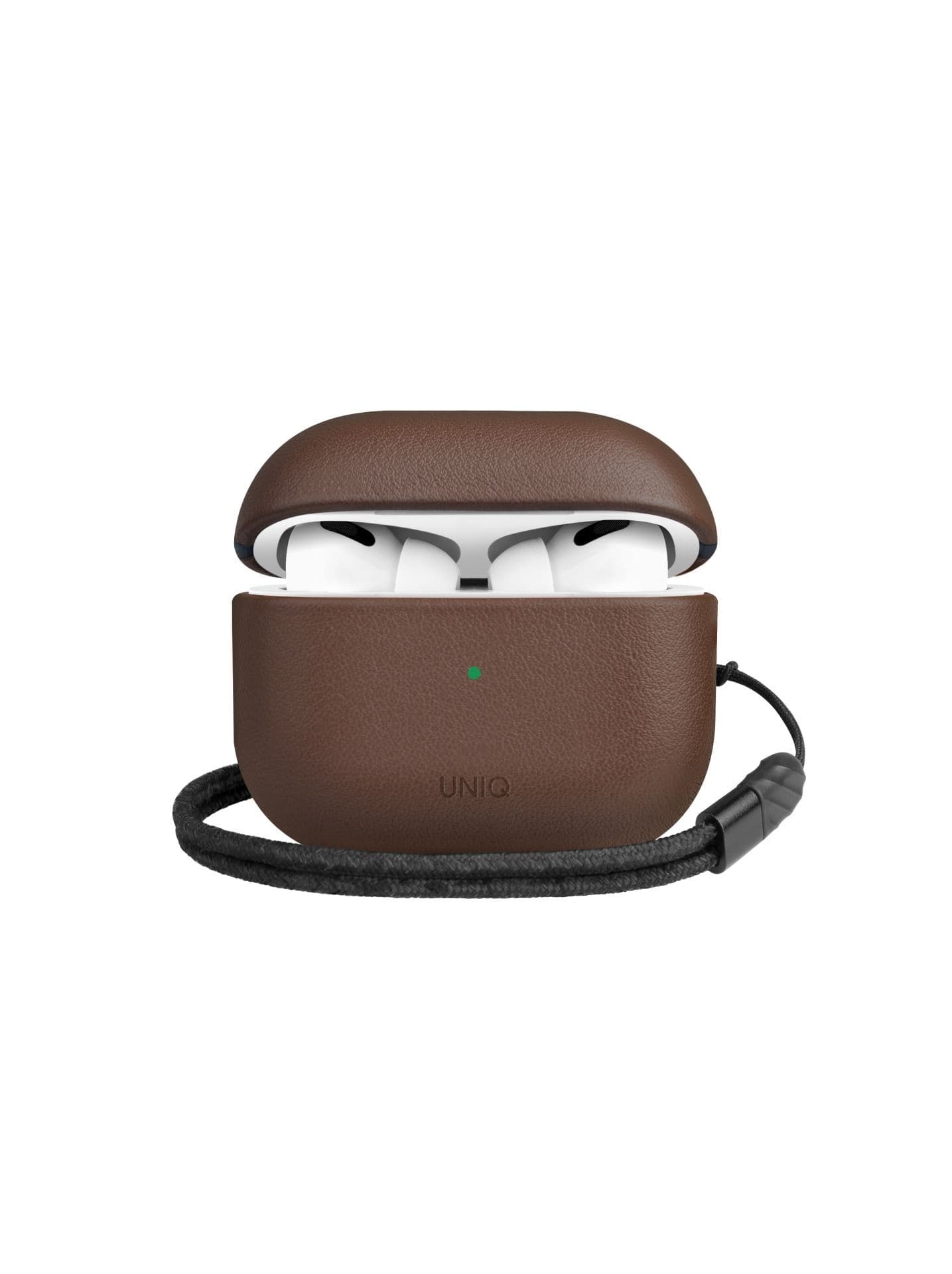 Кожен кейс (естествена кожа) за Apple AirPods 3 - Uniq Terra Genuine Leather Case (кафяв)