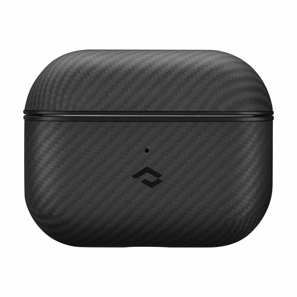 Кевларен кейс с MagSafe за Apple AirPods 3 (черен-сив) - Pitaka MagEZ 600D Aramid Fiber MagSafe Case