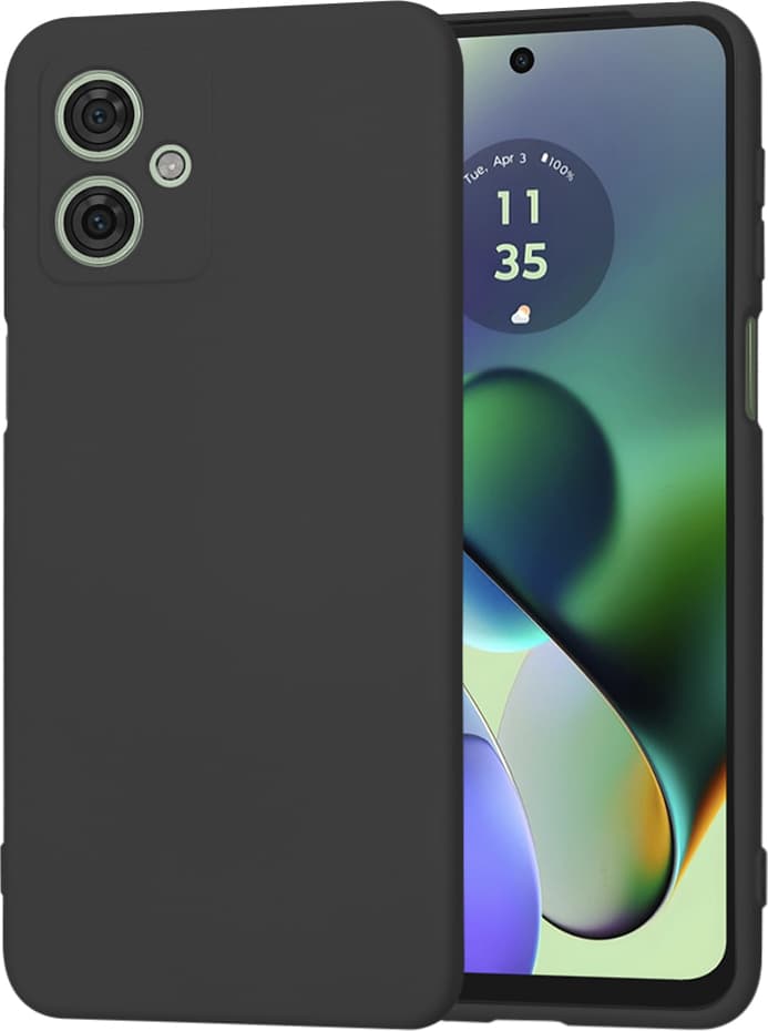 Силиконов (TPU) калъф за Motorola Moto G54 Power Edition - Techsuit SoftFlex Silicone Case (черен)
