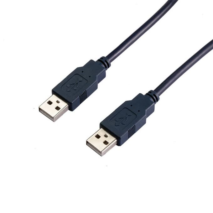 Кабел VCom CU203-B-2m, от USB A(м) към USB A(м), 2m, черен