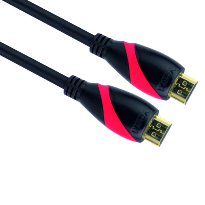 Кабел VCom CG525, HDMI(м) към HDMI(м), 1.8м, черен, v1.4, позлатени накрайници