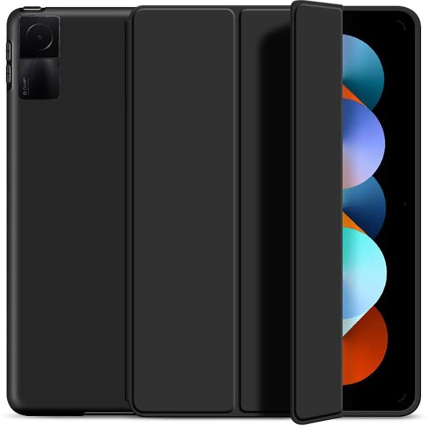 Силиконов кейс и поставка за Xiaomi Redmi Pad 10.6 (черен) - Tech-Protect Smartcase