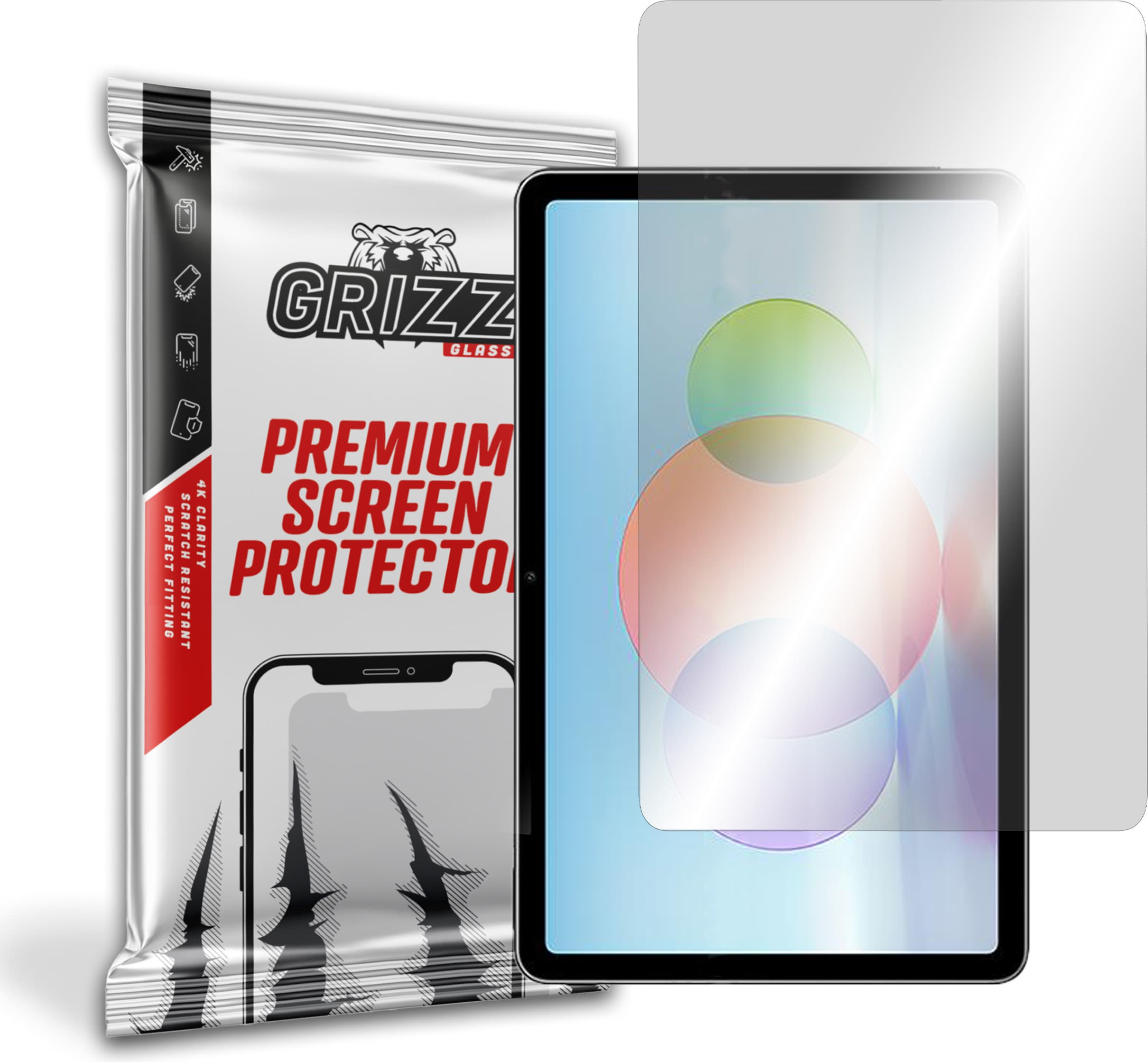 Хибридно стъклено защитно покритие за дисплея на Huawei MatePad 10.4 (2022) - GrizzGlass HybridGlass Screen Protector (матово)