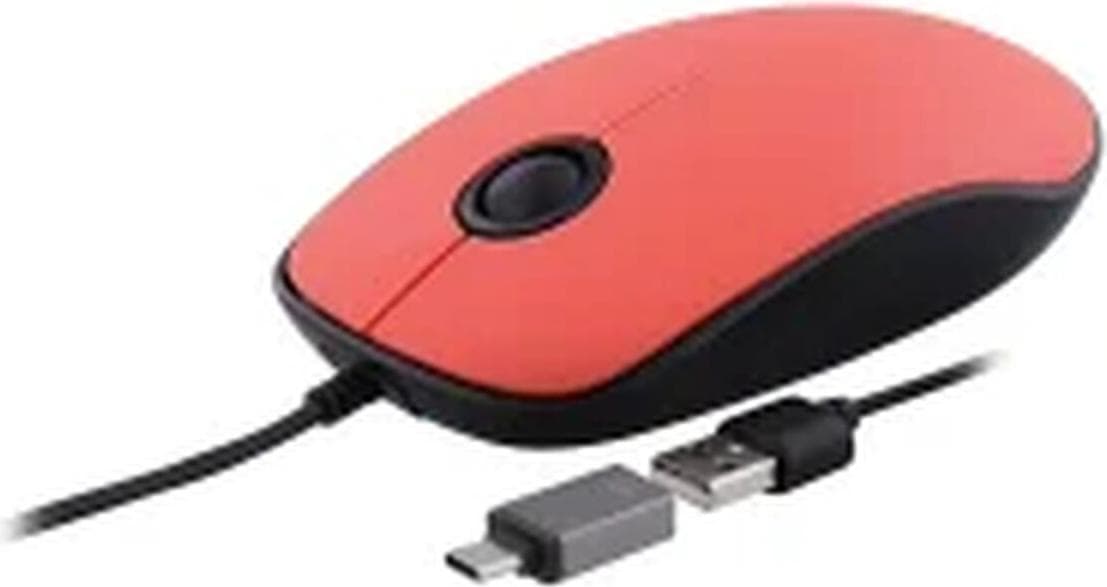 Мишка TnB Sunset, 1000 dpi, USB A/C, червена