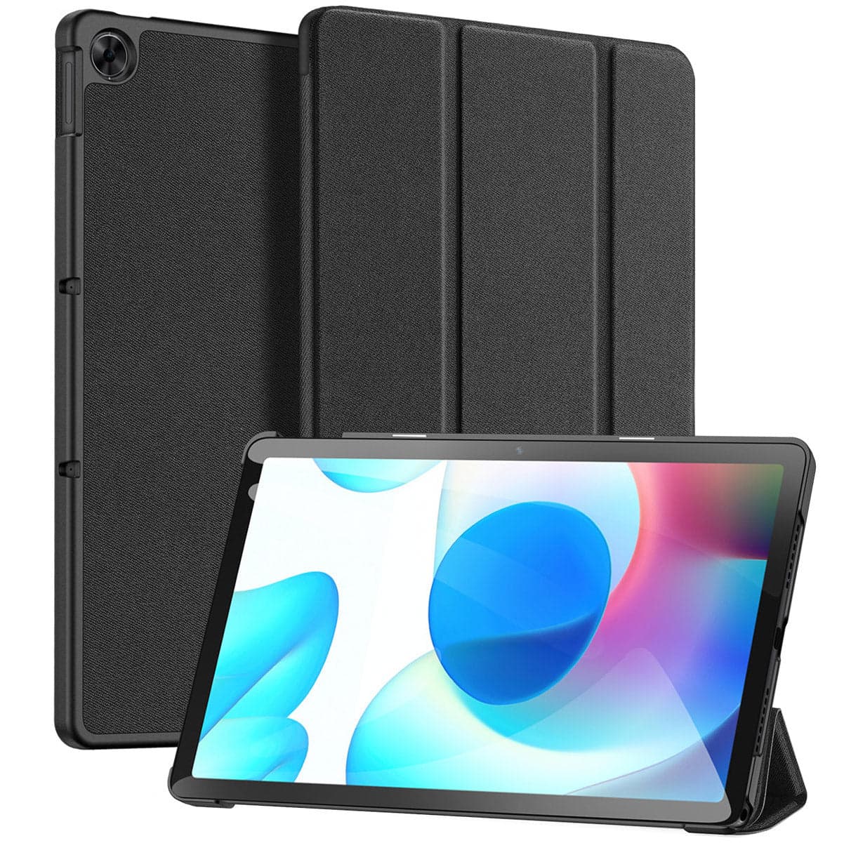 Полиуретанов кейс и поставка за Realme Pad 10.4 (2021) - DUX DUCIS Domo Tablet Case (черен)