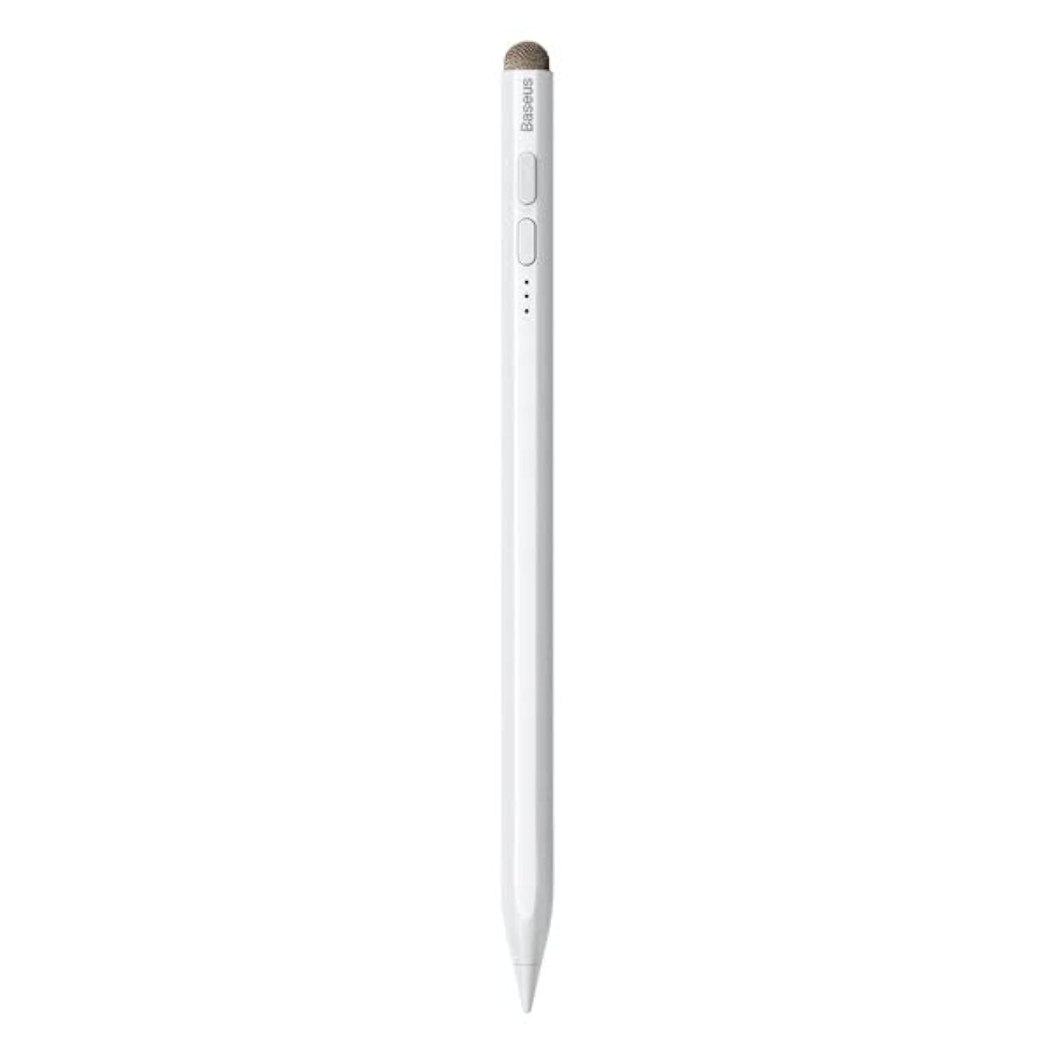 Стилус Baseus Smooth Writing Active Passive (SXBC040002), USB-C, до 10 часа време на работа, Palm-Rejection, съвместим с iPad Air и iPad Pro, бял