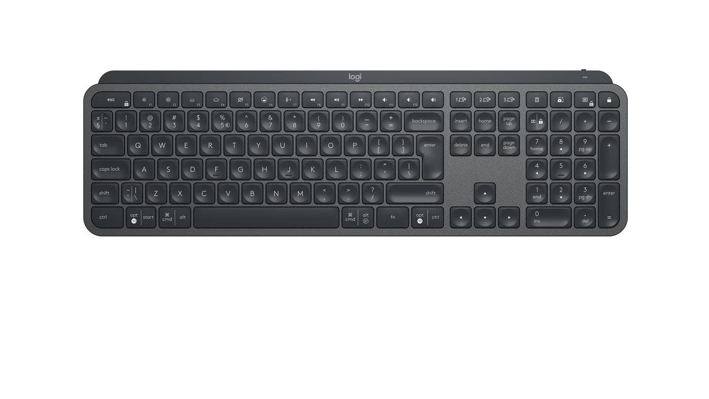 Клавиатура Logitech MX Keys for Business, безжична, черна, USB, Bluetooth