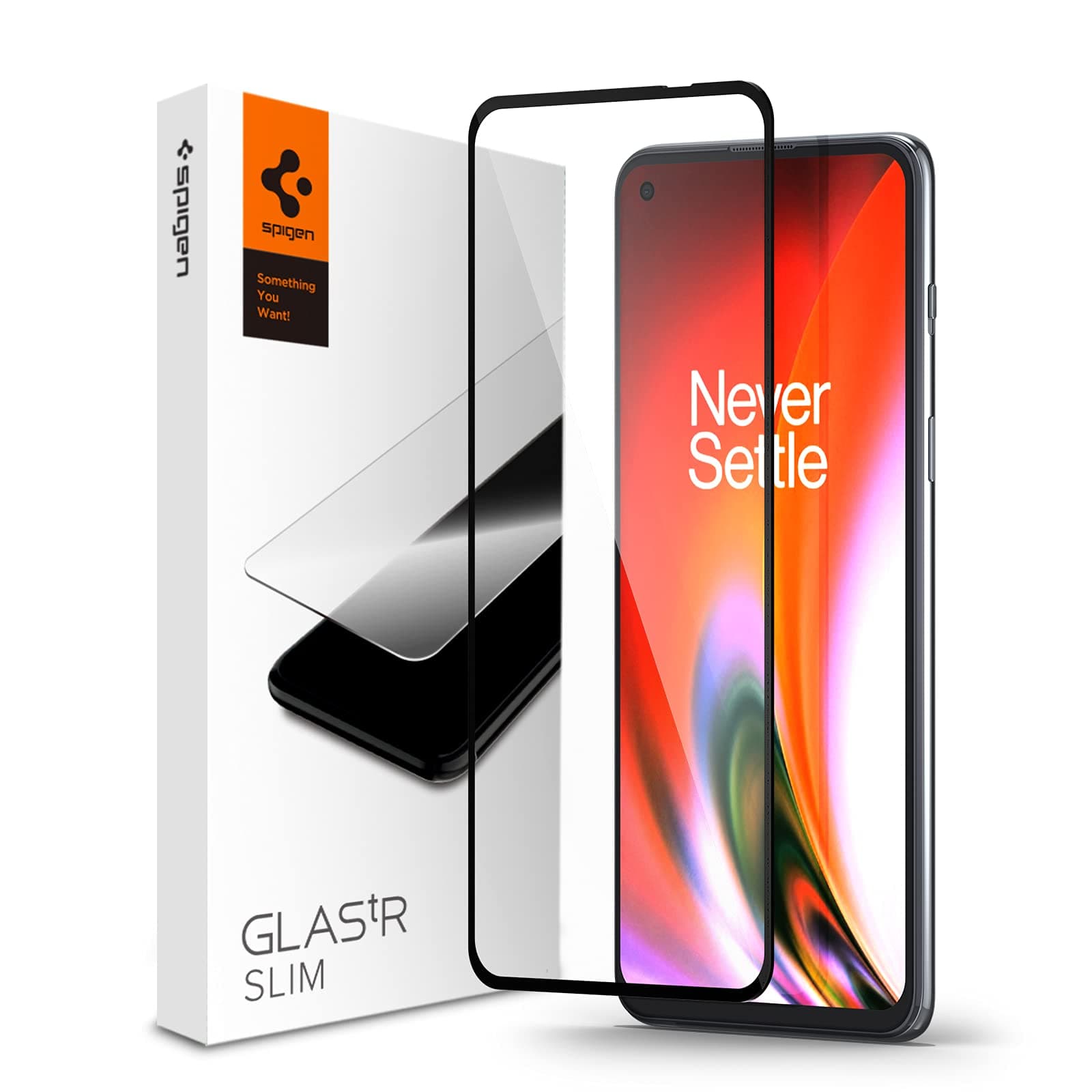 Протектор от закалено стъкло /Tempered Glass/ за OnePlus Nord 2 5G/Nord CE 5G, Spigen Glass.Tr Slim HD