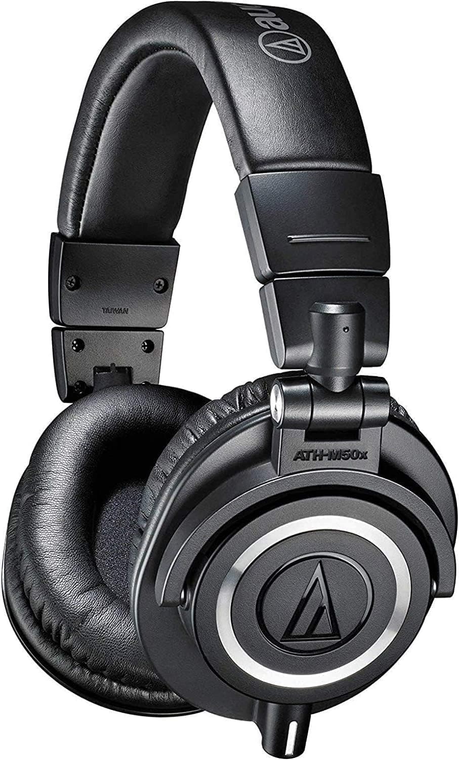 Слушалки Audio-Technica ATH-M50X, за професионален мониторинг, 45мм говорители, 15-28kHz, 99 dB, сваляем кабел, сгъваеми, черни