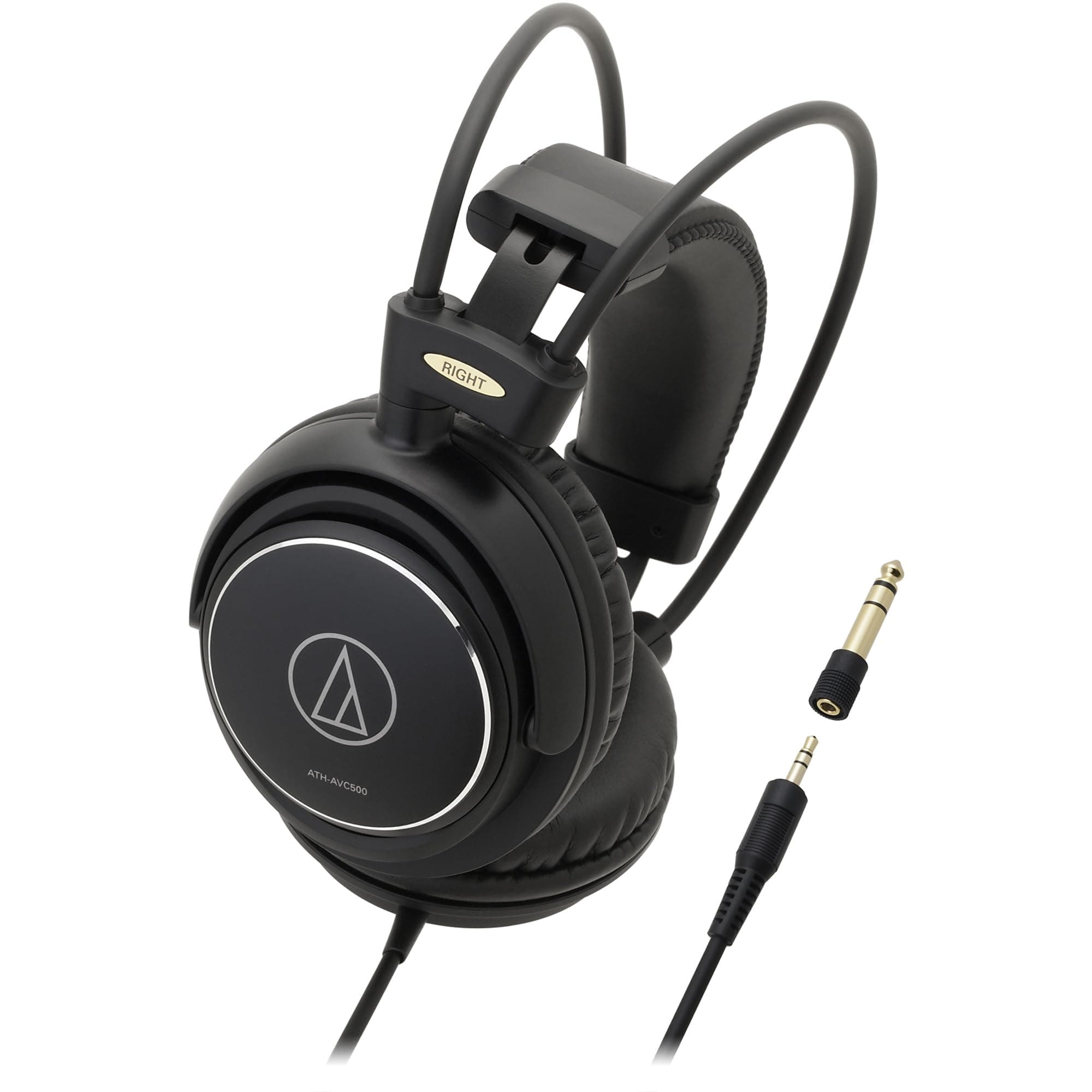 Слушалки Audio-Technica ATH-AVC500, 53мм говорители, 10-25kHz, 106 dB/mW, 3м кабел, 6.3мм адаптер, черни