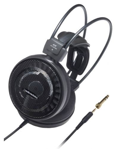 Слушалки Audio-Technica ATH-AD700X, отворен дизайн, 53mm драйвери, 100 dB/mW, 38 ohms, 3m кабел, AUX, черни