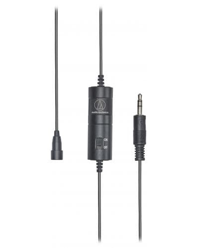 Микрофон Audio-Technica ATR3350xiS, тип "брошка", кондензаторен, 50-18 000Hz, LR 44 батерия