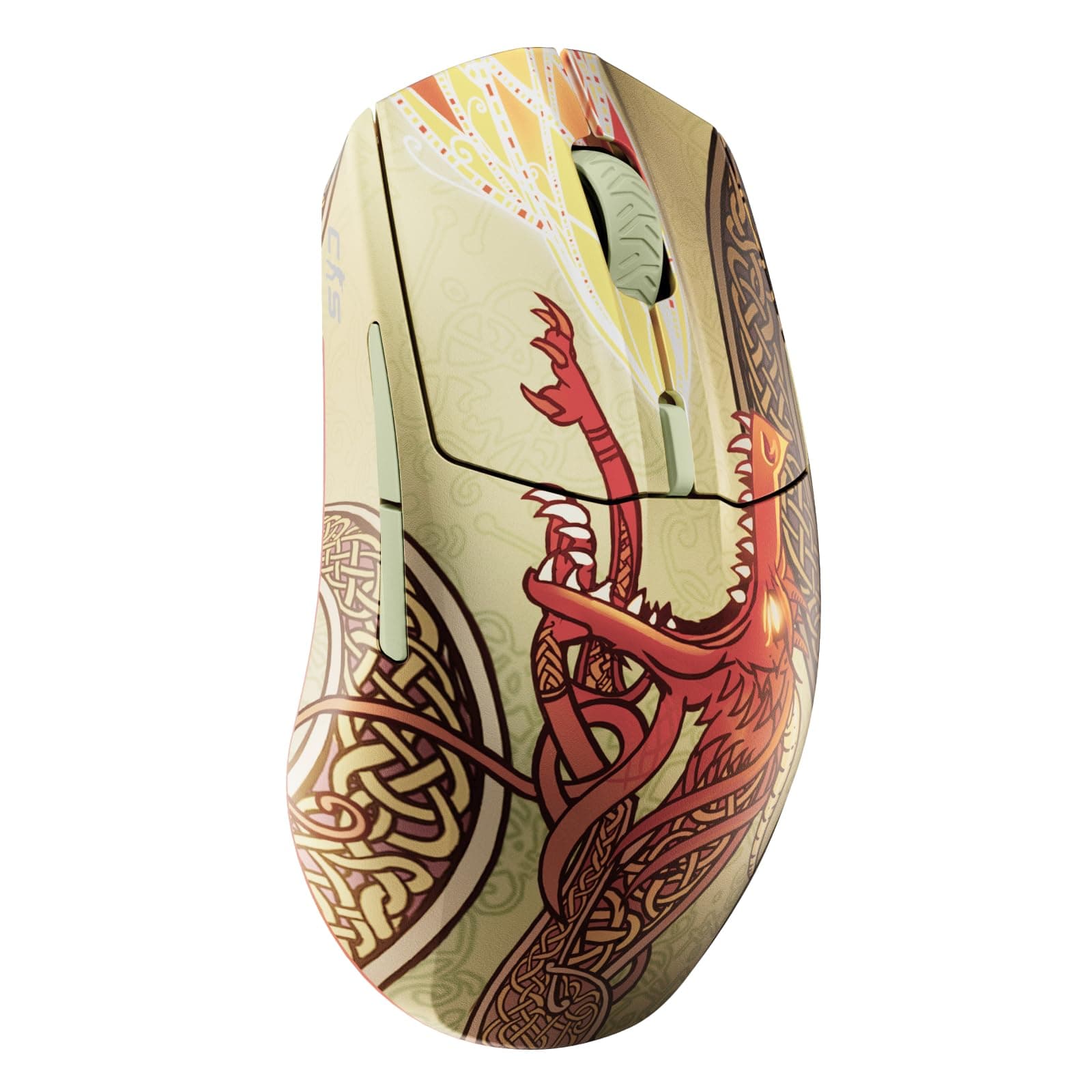 Мишка SteelSeries CS2 Dragon Lore Edition, оптична(18000 dpi), безжична, гейминг, 6 бутона, различни цветове