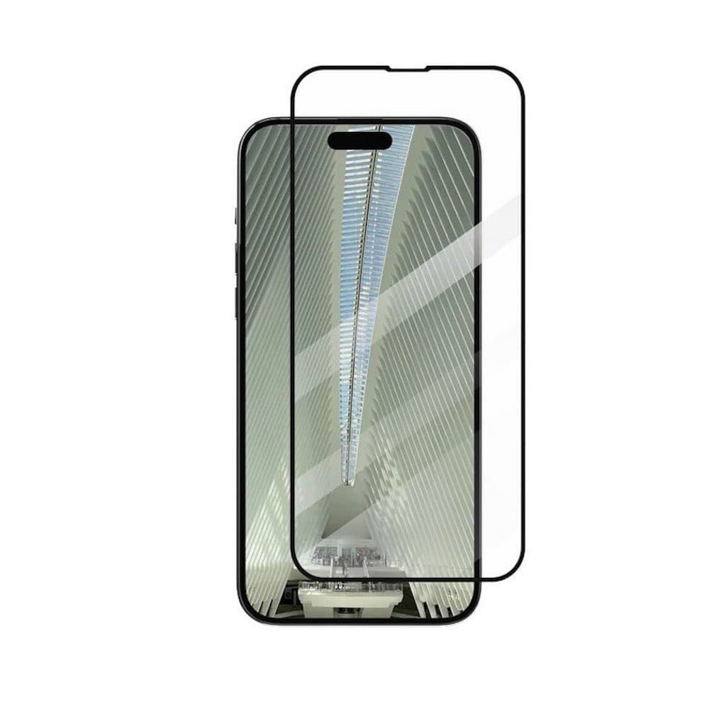 Протектор от закалено стъкло /Tempered Glass/ за Apple iPhone 14 Pro Max, SwitchEasy Glass 9H Full Cover, черен/прозрачен