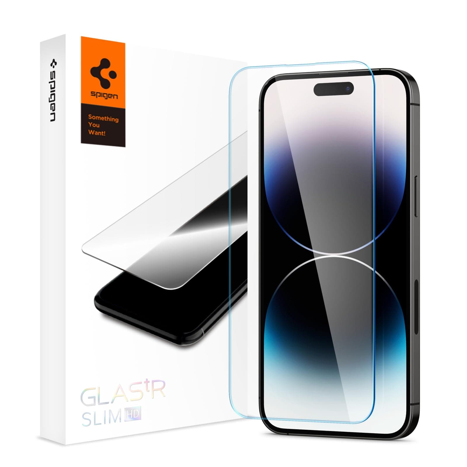 Протектор от закалено стъкло /Tempered Glass/ за Apple iPhone 14 Pro, Spigen Glass.Tr Slim