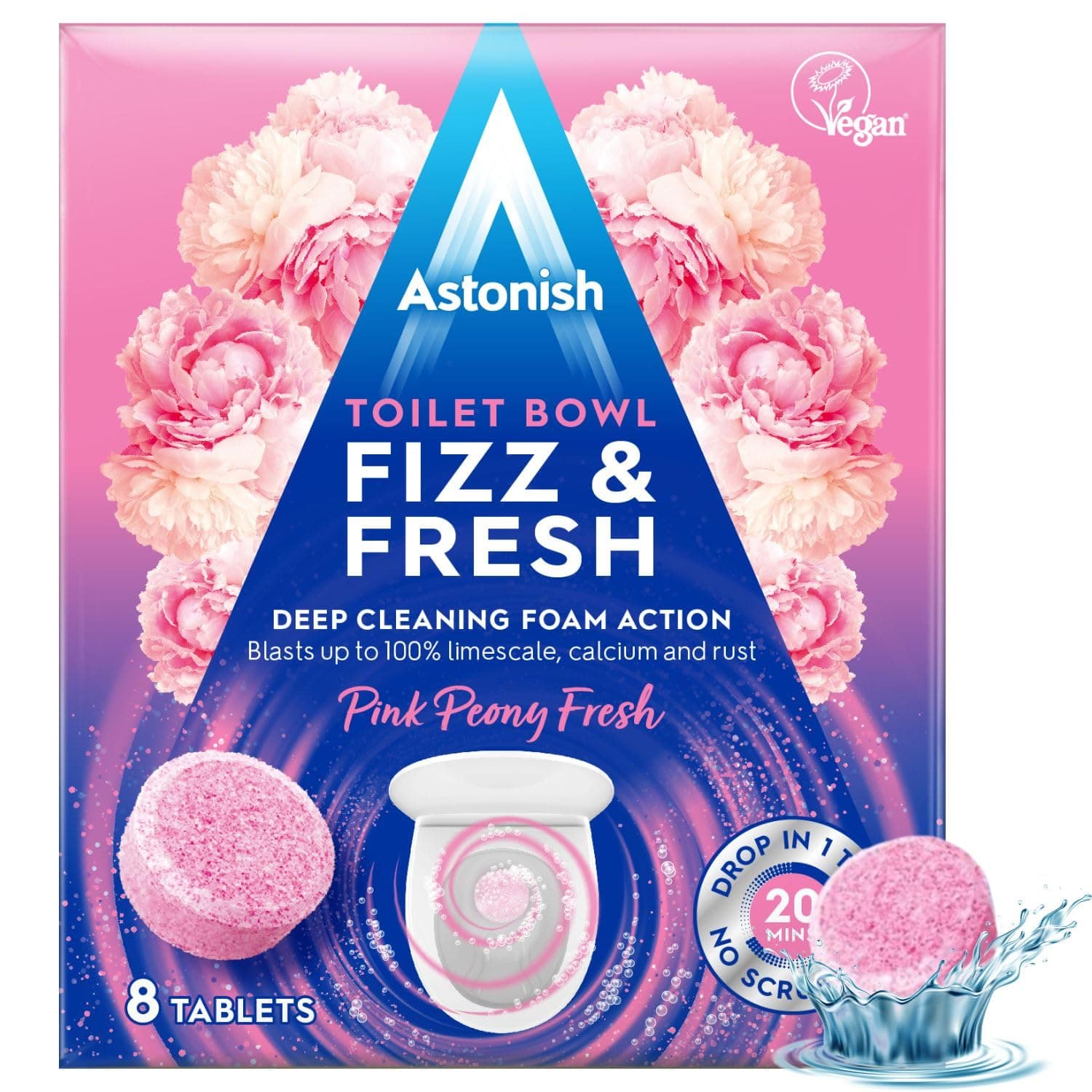 Таблети за почистване на тоалетна 8бр Pink