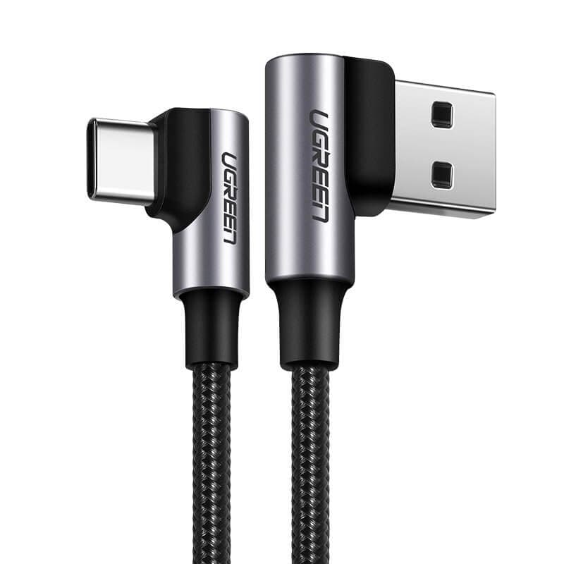 Кабел Ugreen (20856), от USB A(м) към USB-C(м), 1m, черен
