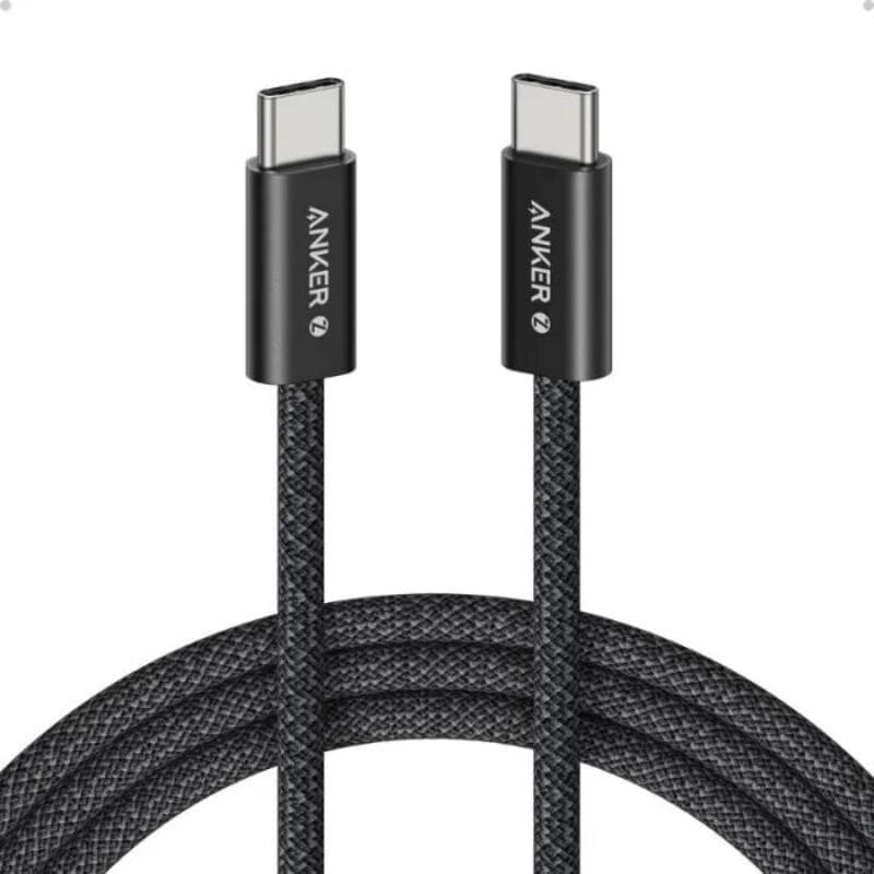 Кабел Anker A8060H21, от USB C(м) към USB C(м), 1m, 240W, бял