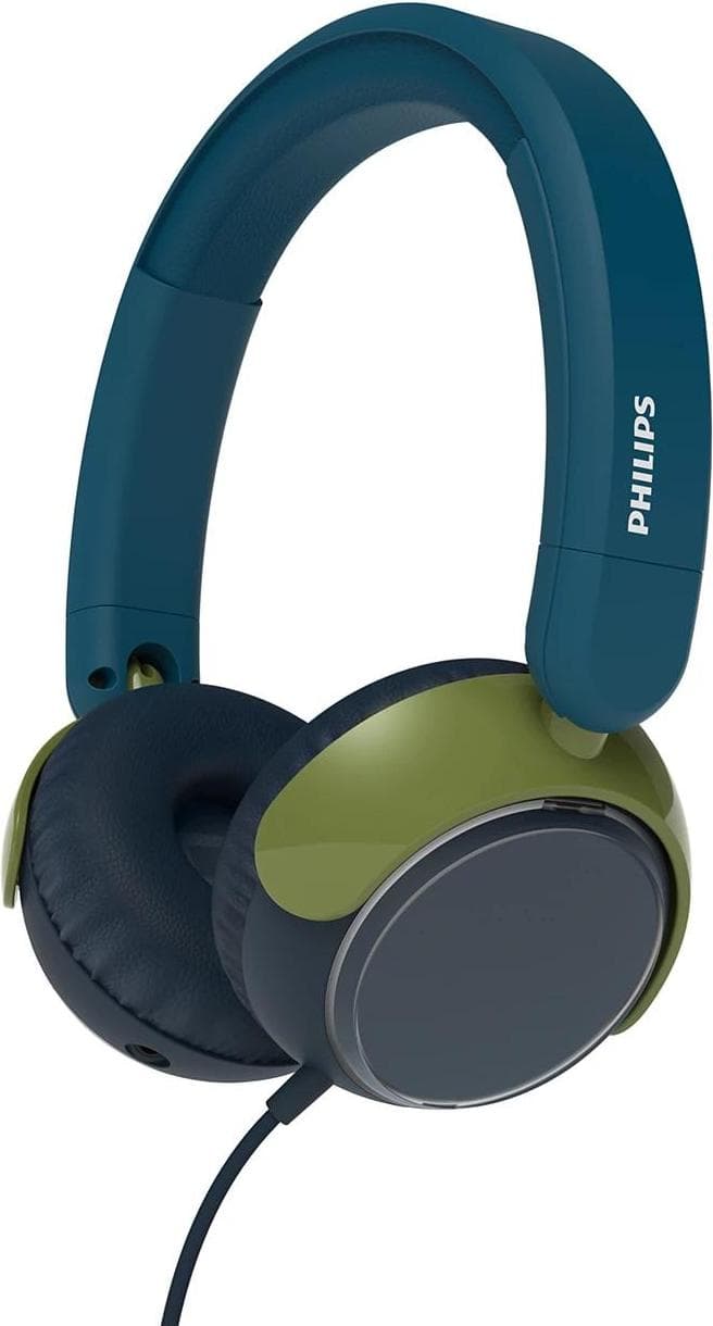 Максималната сила на звука на детските Bluetooth слушалки PHILIPS е ограничена до 85 dB кристално синьо
