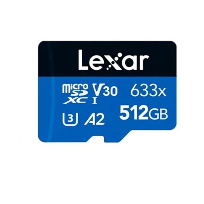 Micro SDXC 512GB 170MB/s UHS-I,A2,V30,U3,BLUE LEXAR