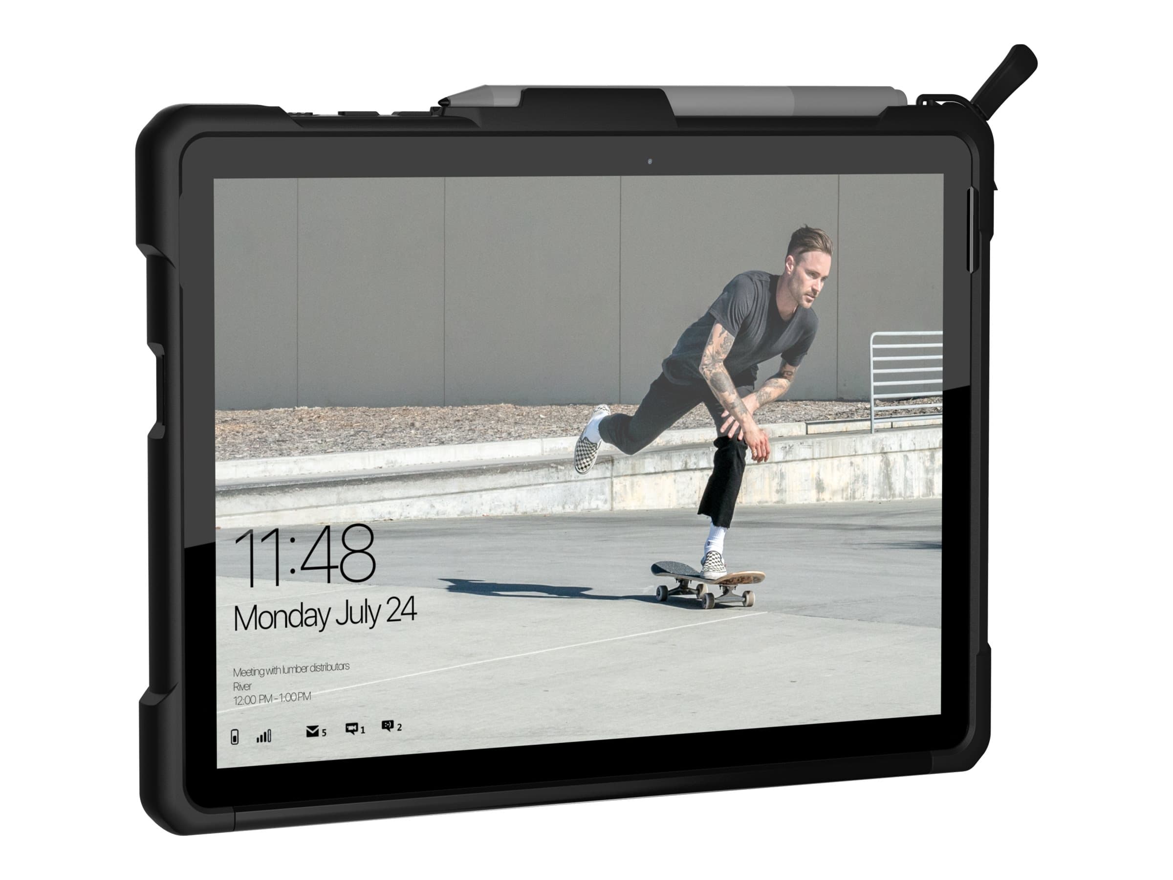 Удароустойчив хибриден кейс от най-висок клас за Microsoft Surface Go - Urban Armor Gear Metropolis Case (черен)