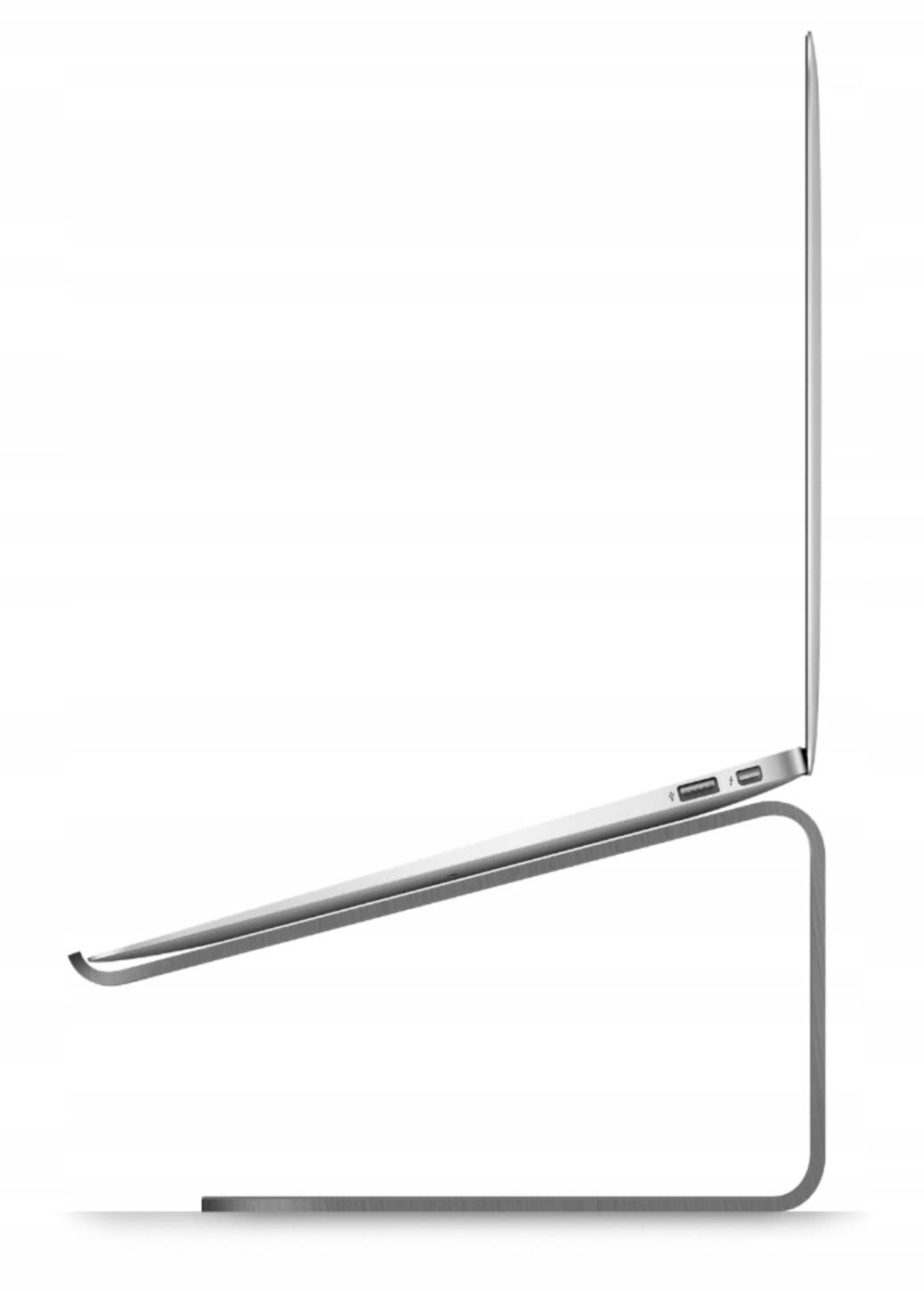 Дизайнерска алуминиева поставка за MacBook и преносими компютри - Elago L2 STAND (тъмносива)