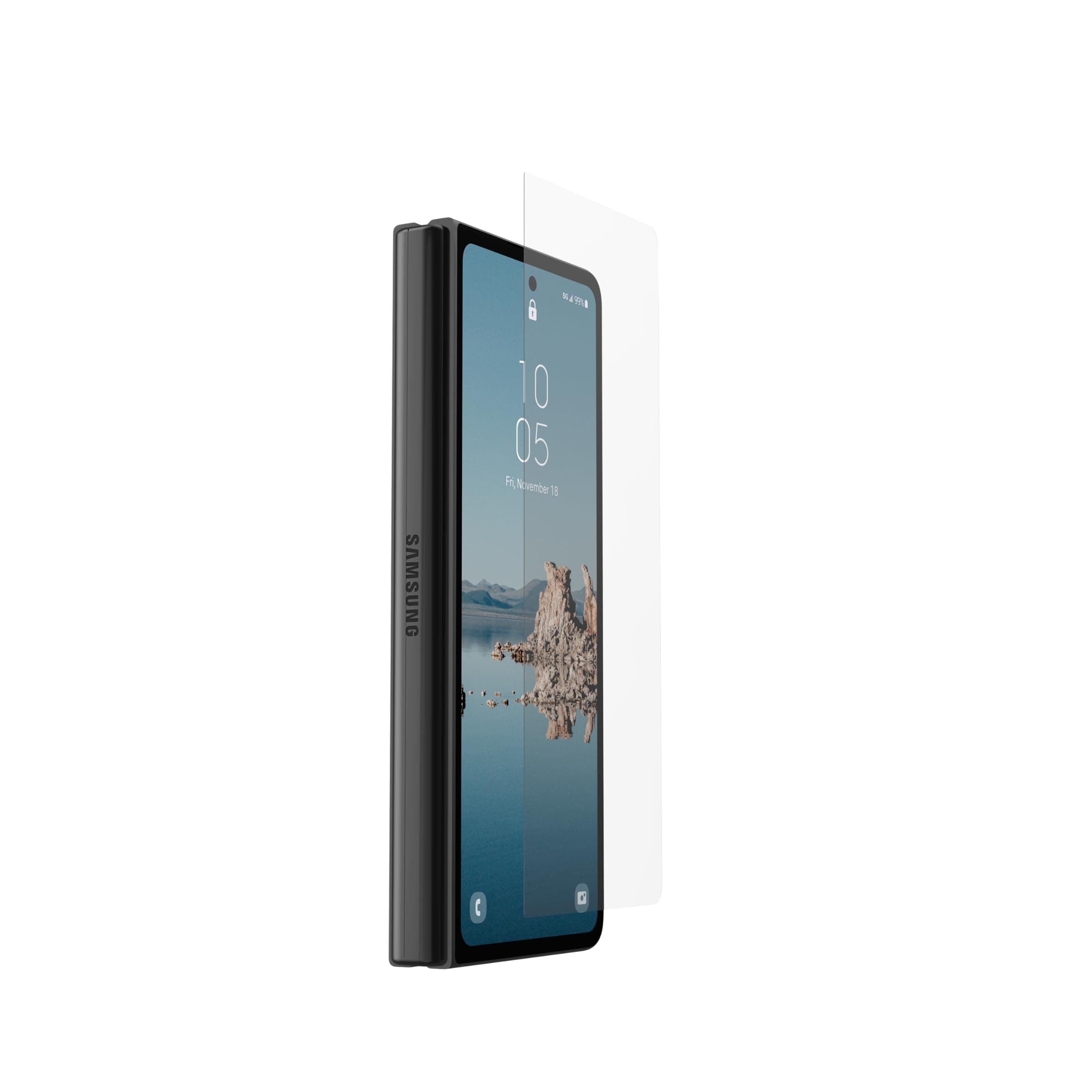 Протектор от закалено стъкло /Tempered Glass/ Urban Armor Screen Shield Plus за Samsung Galaxy Z Fold 5, 9H твърдост