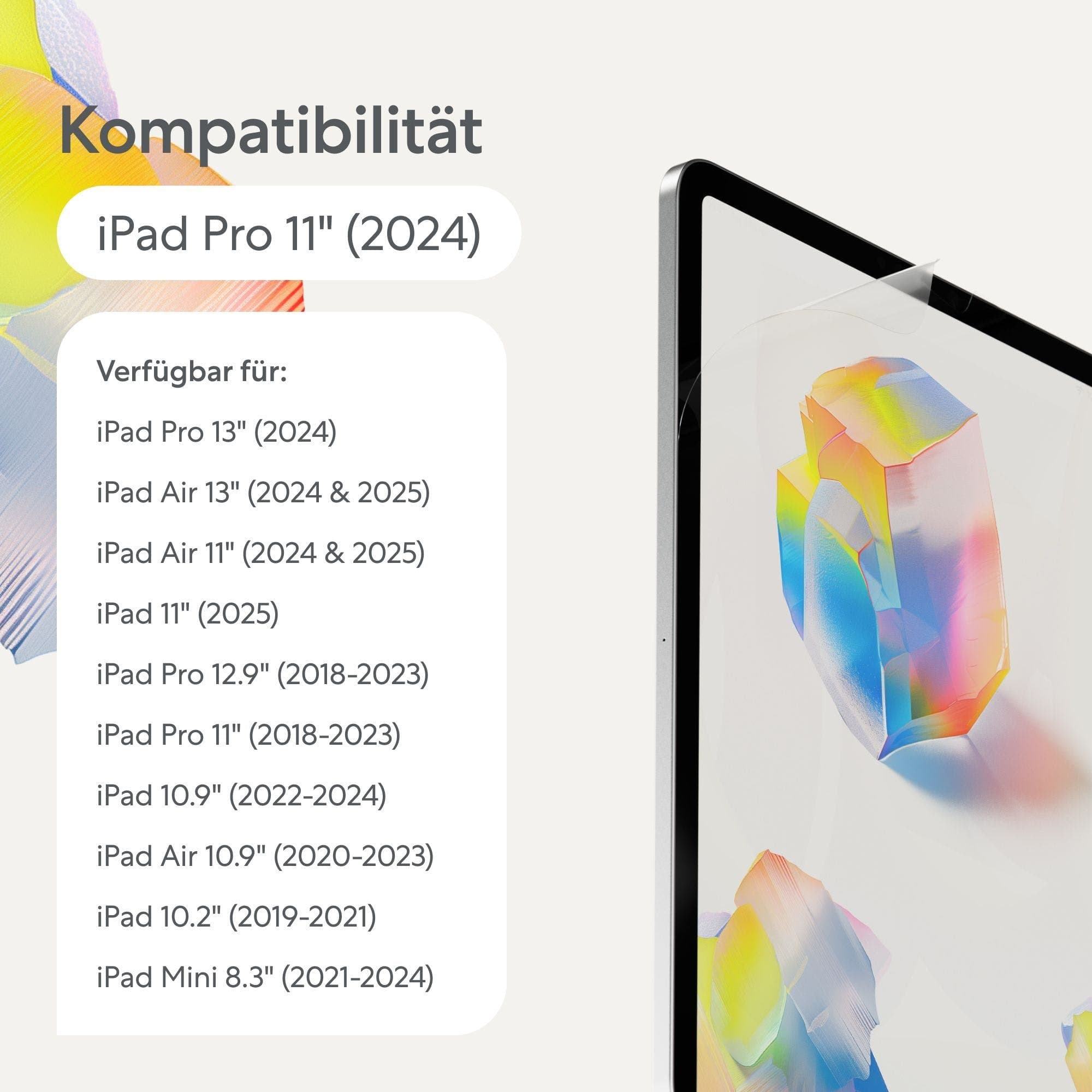 2 броя качествени защитни покрития (подходящо за рисуване) за дисплея на iPad Pro 11 - PaperLike Screen Protector 2.1 (2024)
