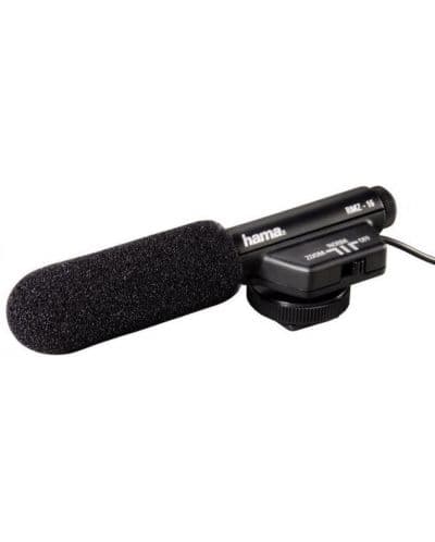Микрофон HAMA RMZ-16, с насочване, алуминиев, 3.5mm, черен