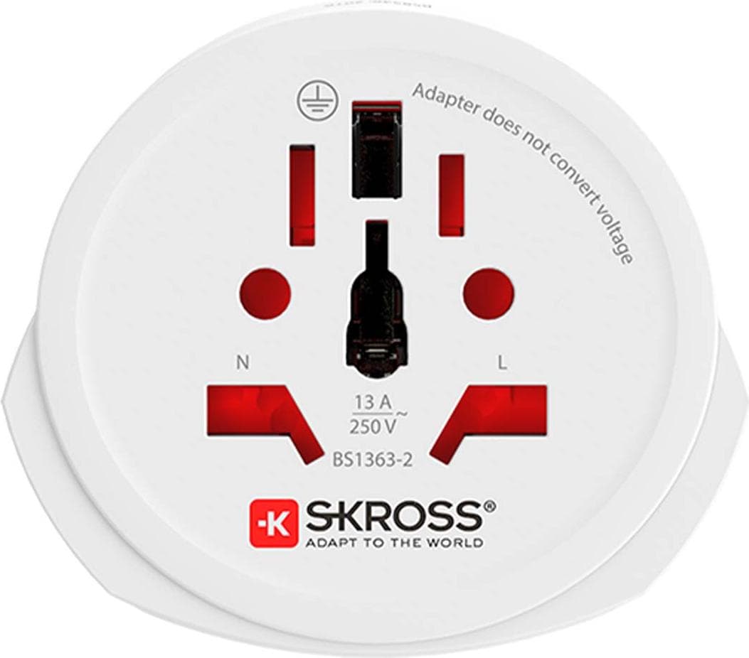 Skross адаптер 220V UK/US/World към EU