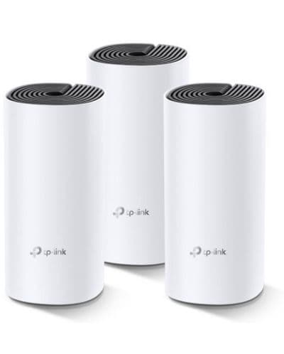 Безжичен рутер TP-Link Deco M4, AC1200, 2.4/5 GHz, 300 - 867 Mbps, Gigabit, 3 бр. в комплект