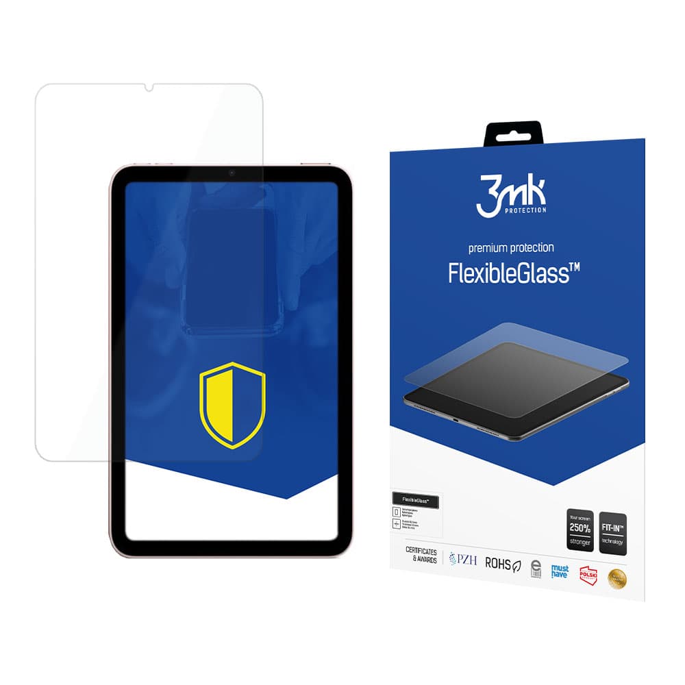 Хибридно стъклено защитно покритие за дисплея на iPad mini 6 - 3mk FlexibleGlass Screen Protector (прозрачен)