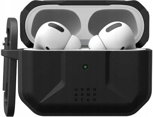 Хибриден удароустойчив кейс с карабинер за Apple AirPods Pro 2 (черен) - Urban Armor Gear Civilian Case