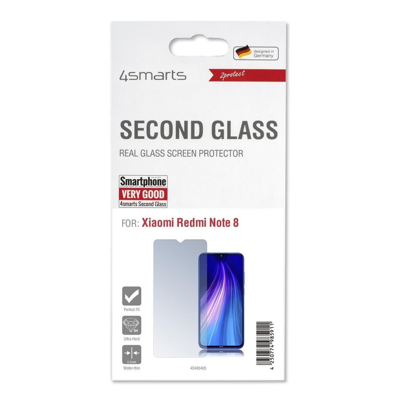 Протектор от закалено стъкло /Tempered Glass/ 4Smarts, за Xiaomi Redmi Note 8