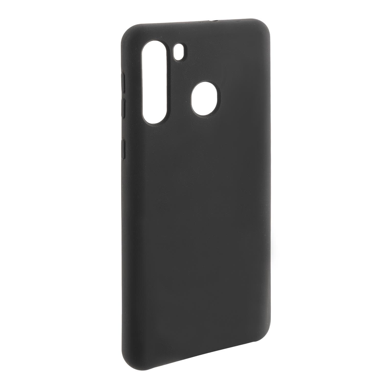 Тънък силиконов (TPU) калъф за Samsung Galaxy A21 - 4smarts Cupertino Silicone Case (черен)